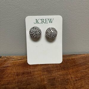 J Crew Stud Rhinestone Globe Earrings - NEW W/ TAGS